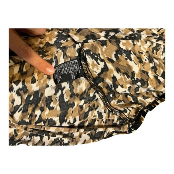 Perceptions New York Jeweled Neck Animal Print Dress Size 14 - Picture 9 of 10